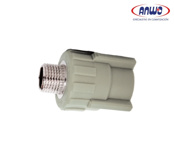  TERMINAL PPR HE Ø25*1/2   INJERTO METALICO  